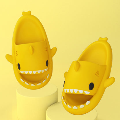 Shark Slides Adult's Slippers Indoor Outdoor Funny Shark Cartoon